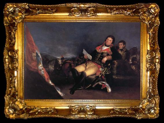 framed  Francisco Goya Godoy as Commander in the War of the Oranges, ta009-2